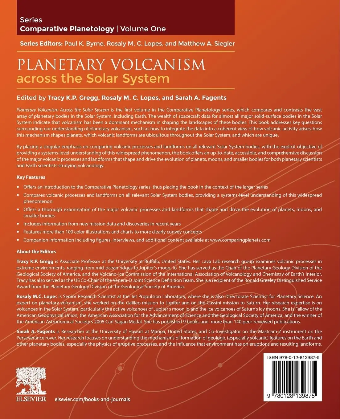 Rückseite: 9780128139875 | Planetary Volcanism across the Solar System | Lopes (u. a.) | Buch