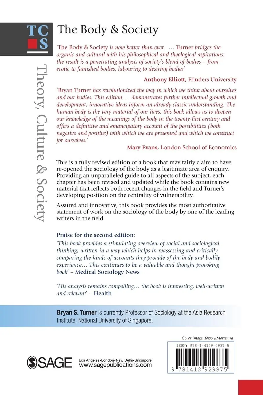 Rückseite: 9781412929875 | The Body and Society | Explorations in Social Theory | Bryan S Turner
