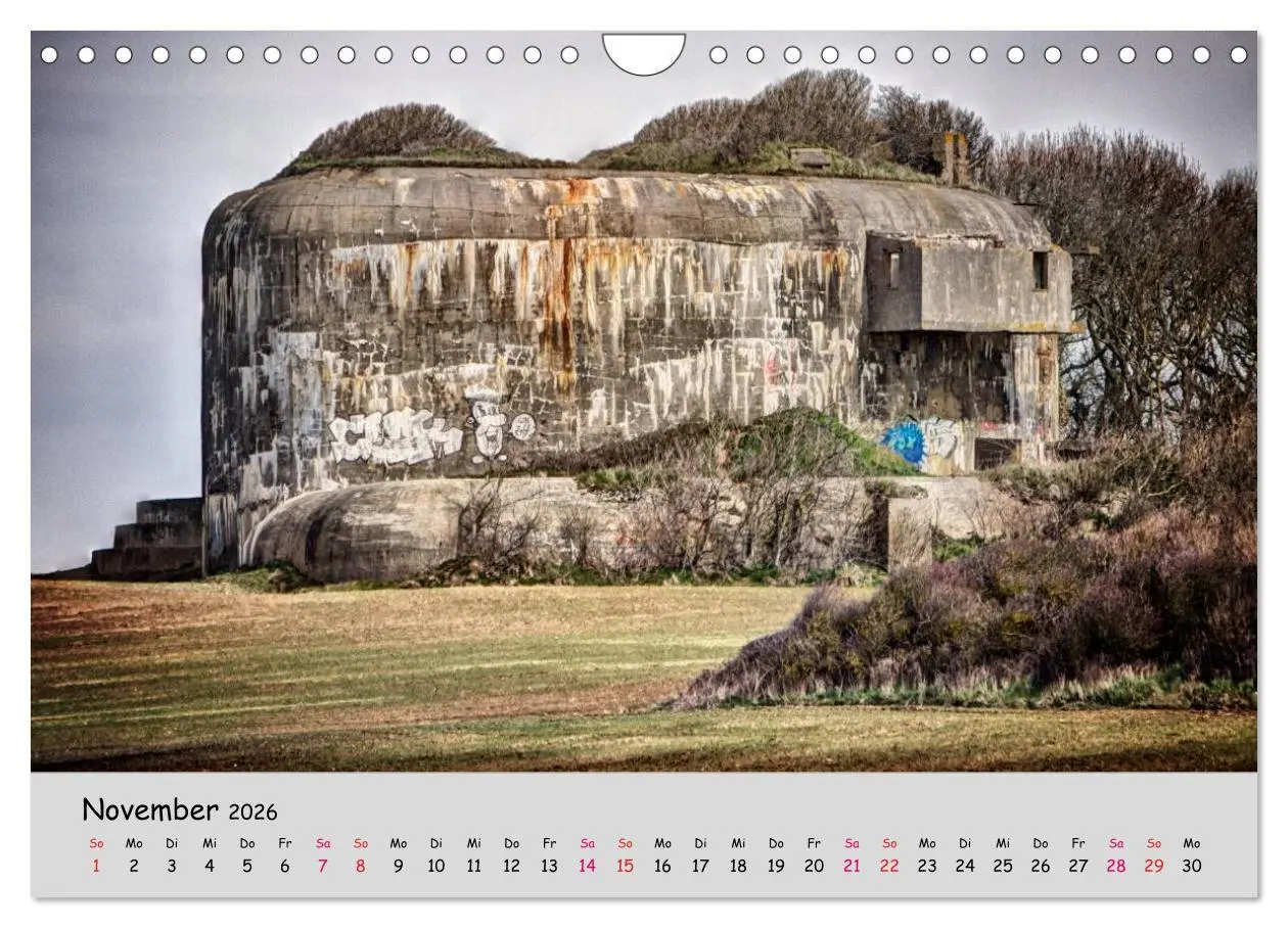Bild: 9783516089875 | Bunker Zeitzeugen der Geschichte (Wandkalender 2026 DIN A4 quer),...