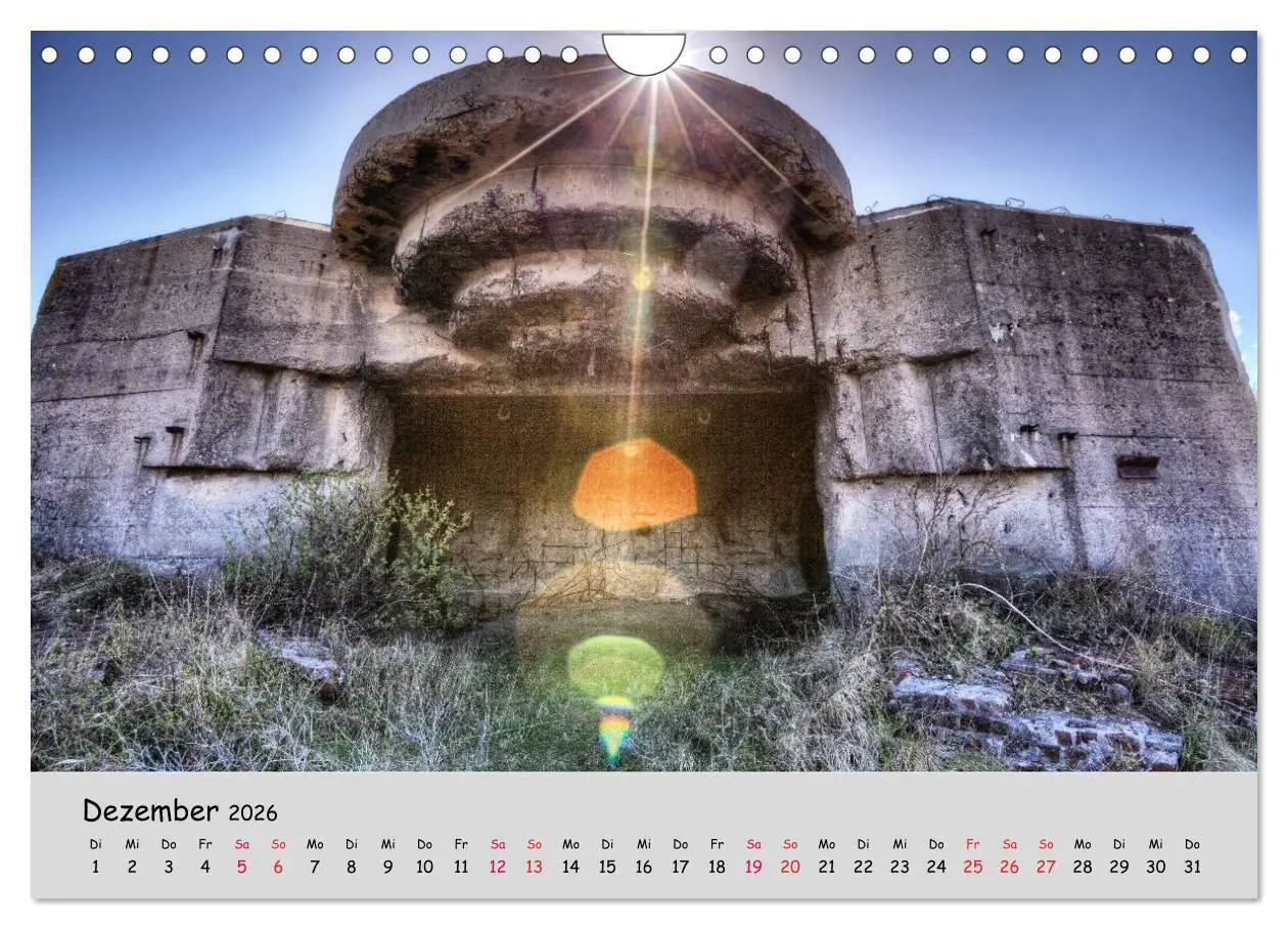 Bild: 9783516089875 | Bunker Zeitzeugen der Geschichte (Wandkalender 2026 DIN A4 quer),...
