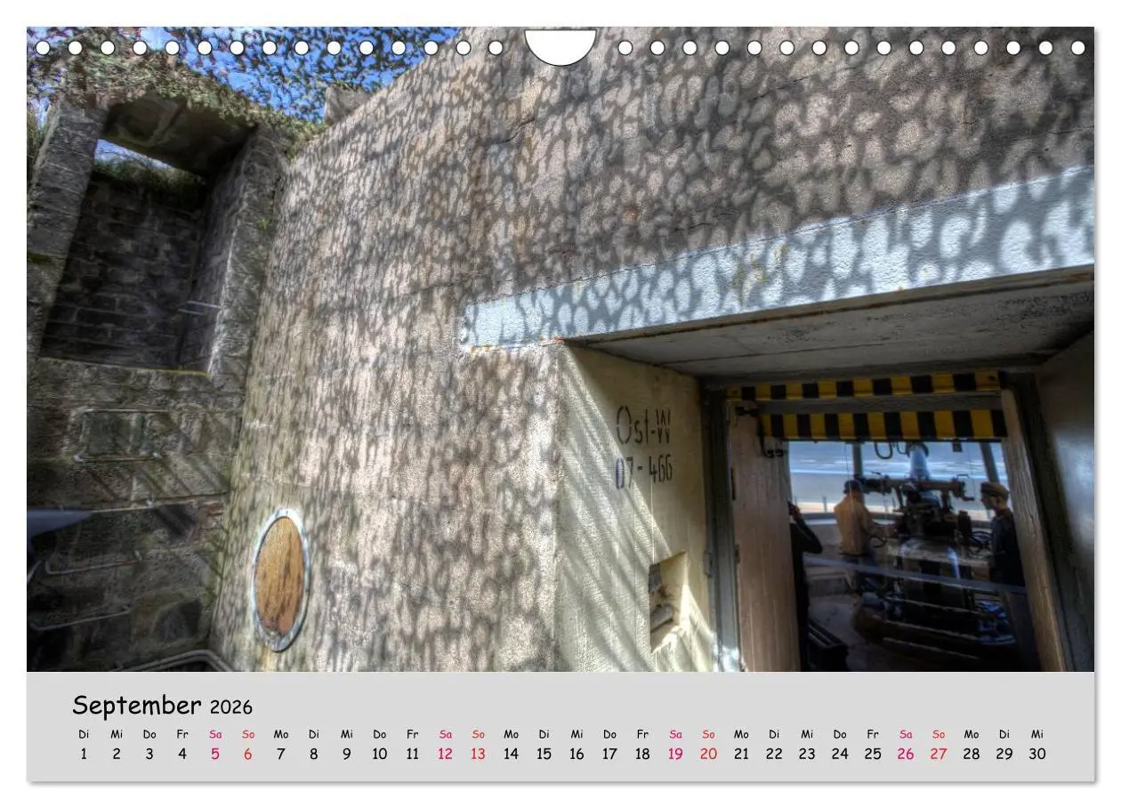 Bild: 9783516089875 | Bunker Zeitzeugen der Geschichte (Wandkalender 2026 DIN A4 quer),...