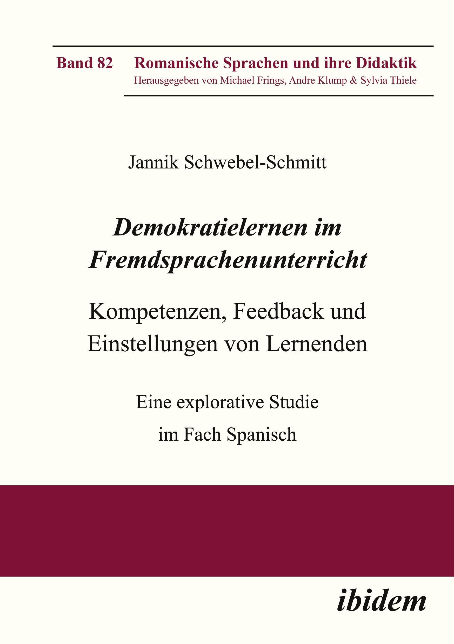 Cover: 9783838219875 | Demokratielernen im Fremdsprachenunterricht: Feed-back und...