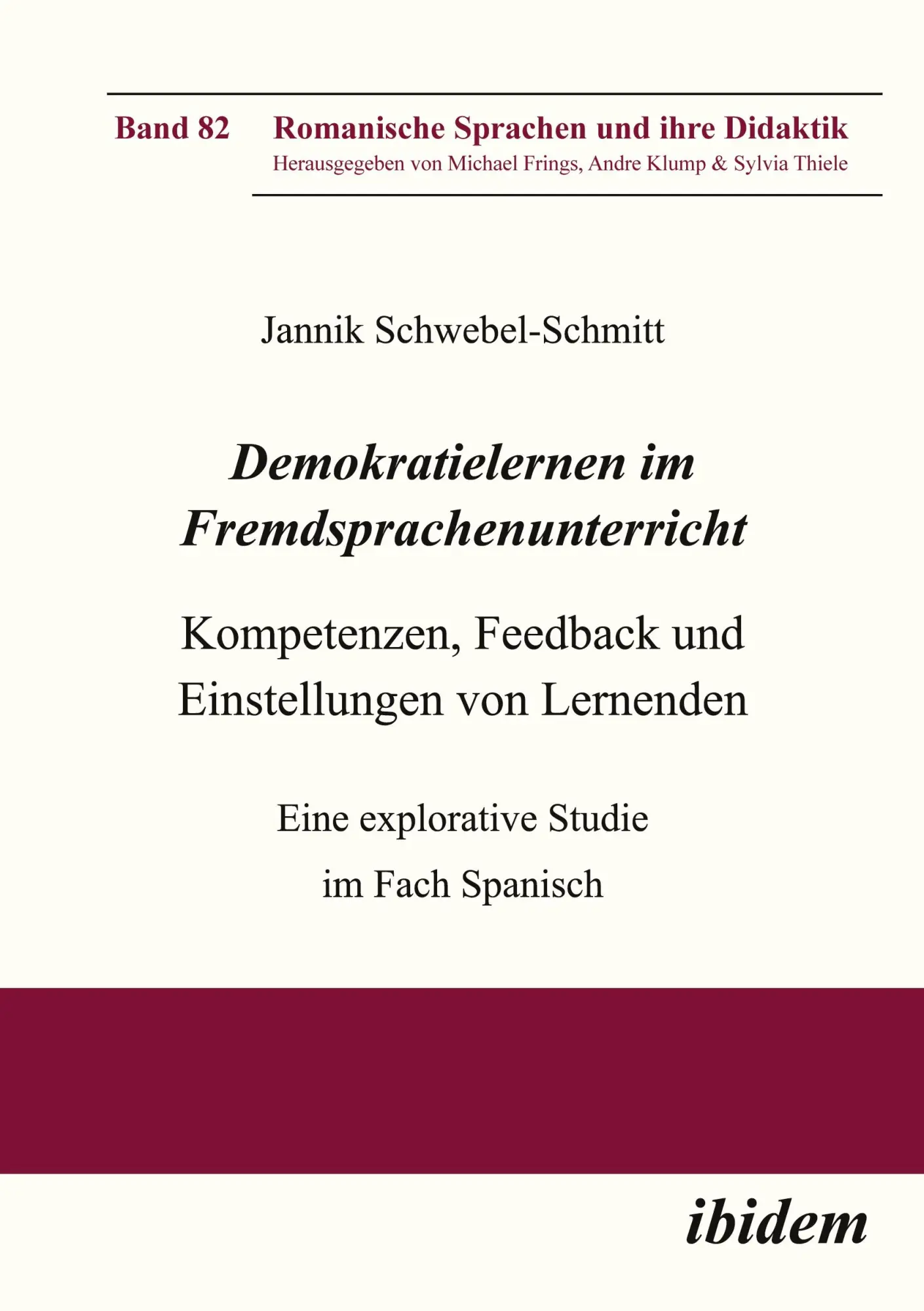 Cover: 9783838219875 | Demokratielernen im Fremdsprachenunterricht: Feed-back und...