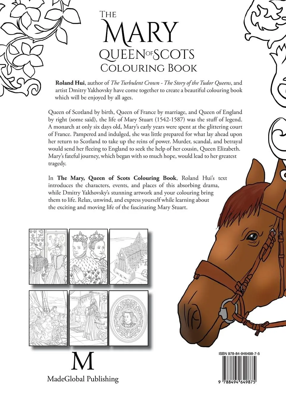 Rückseite: 9788494649875 | The Mary, Queen of Scots Colouring Book | Roland Hui | Taschenbuch