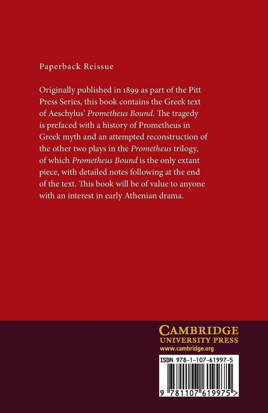 Rückseite: 9781107619975 | The Prometheus Bound of Aeschylus | Aeschylus | Taschenbuch | 2013