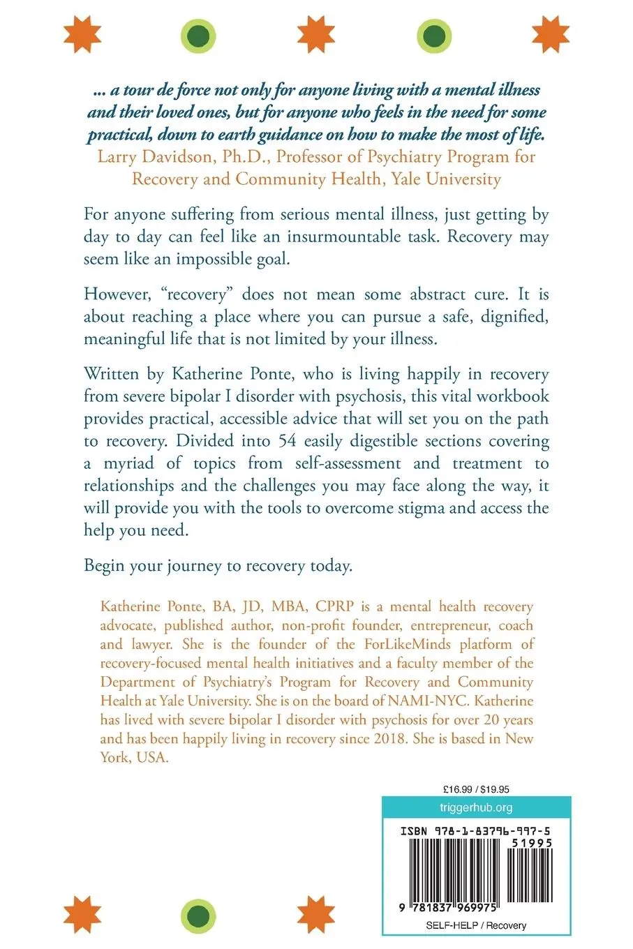 Rückseite: 9781837969975 | Your Mental Health Recovery Workbook | A Workbook to Share Hope | Buch