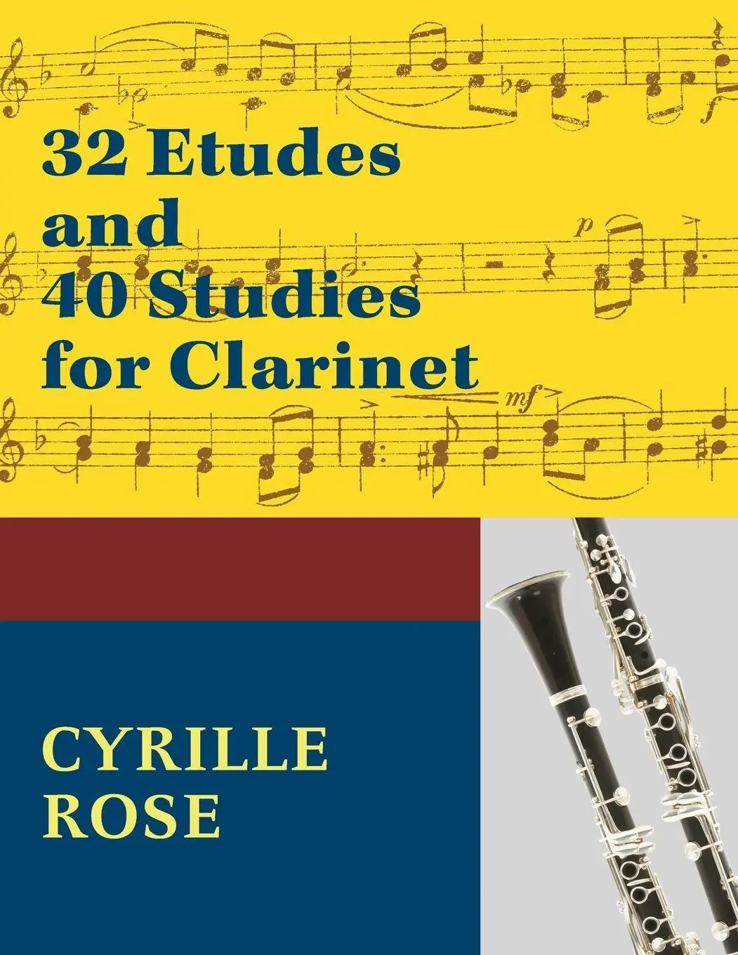 Cover: 9781974899975 | 32 Etudes and 40 Studies for Clarinet | (Dover Chamber Music Scores)