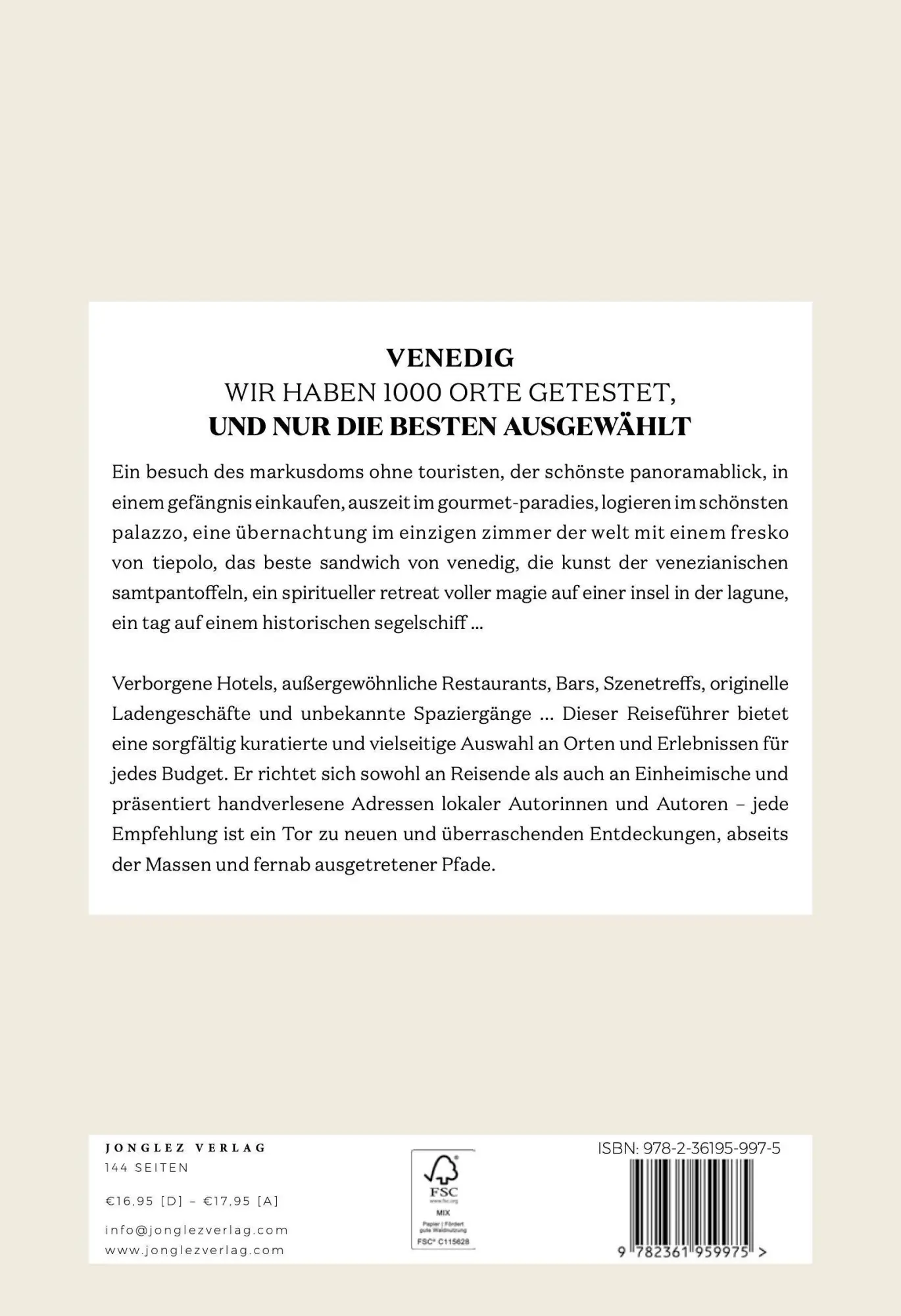 Bild: 9782361959975 | Soul of Venedig | Die Geheimtipps der Venezianer | Servane (u. a.)