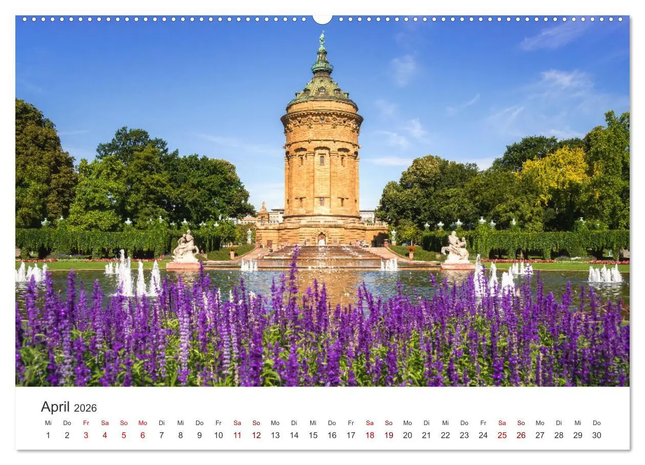 Bild: 9783457369975 | Der Mannheimer Wasserturm (hochwertiger Premium Wandkalender 2026...