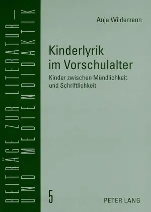 Cover: 9783631509975 | Kinderlyrik im Vorschulalter | Anja Wildemann | Taschenbuch | Deutsch