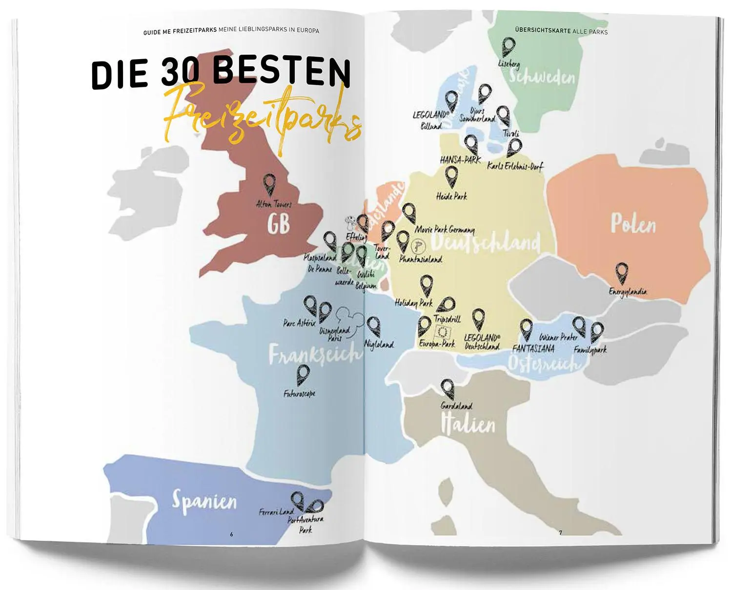 Bild: 9783828309975 | GuideMe Reiseführer "Die 30 besten Freizeitparks Europas" | Andter