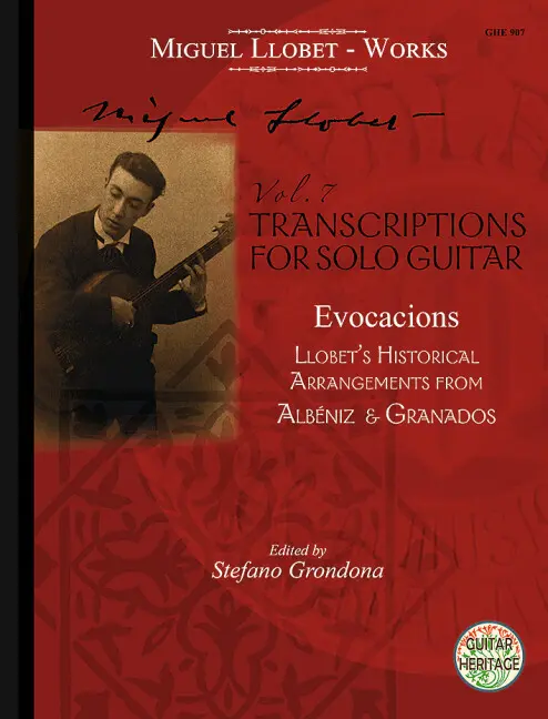 Cover: 9783890449975 | Transcriptions for Solo Guitar | Evocacions. Volume 7. Gitarre. | 2024