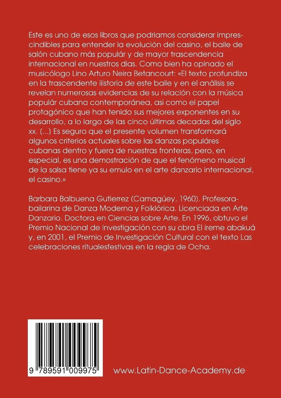 Rückseite: 9789591009975 | El Casino y la Salsa en Cuba | Barbara Balbuena | Taschenbuch | 2008