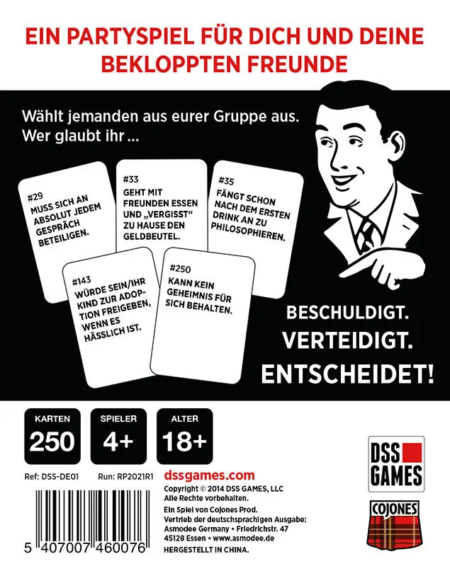 Bild: 5407007460076 | Drunk, Stoned or Stupid (Spiel) | Paul Dennen | Spiel | In Spielebox