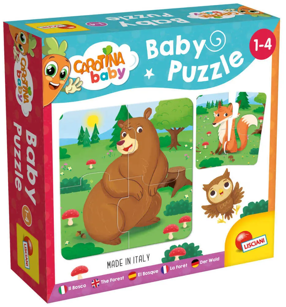 Cover: 8008324080076 | Carotina Baby Puzzle: Der Wald | Spiel | In Kartonschachtel | 80076