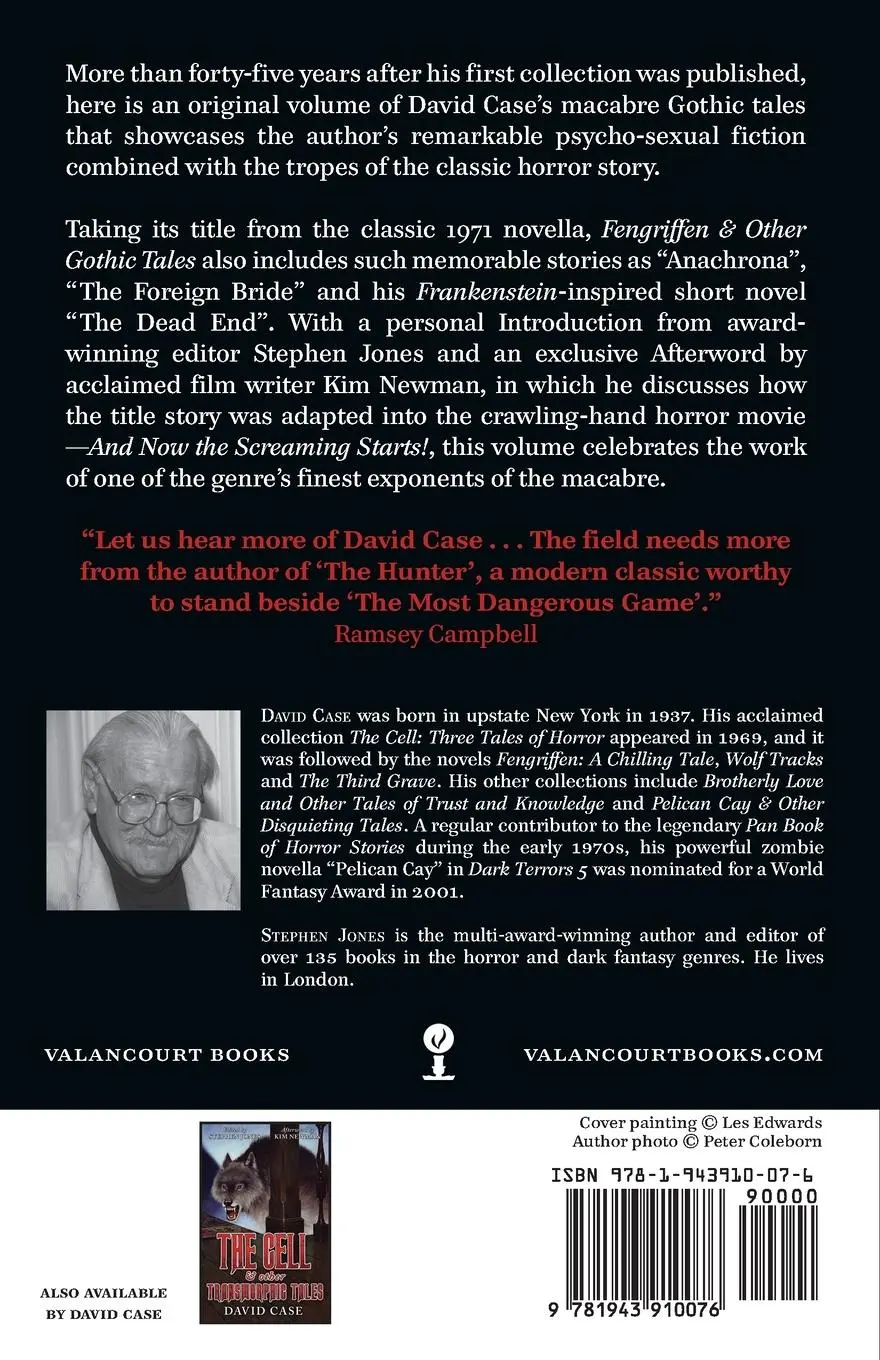 Rückseite: 9781943910076 | Fengriffen &amp; Other Gothic Tales | David Case | Taschenbuch | Englisch