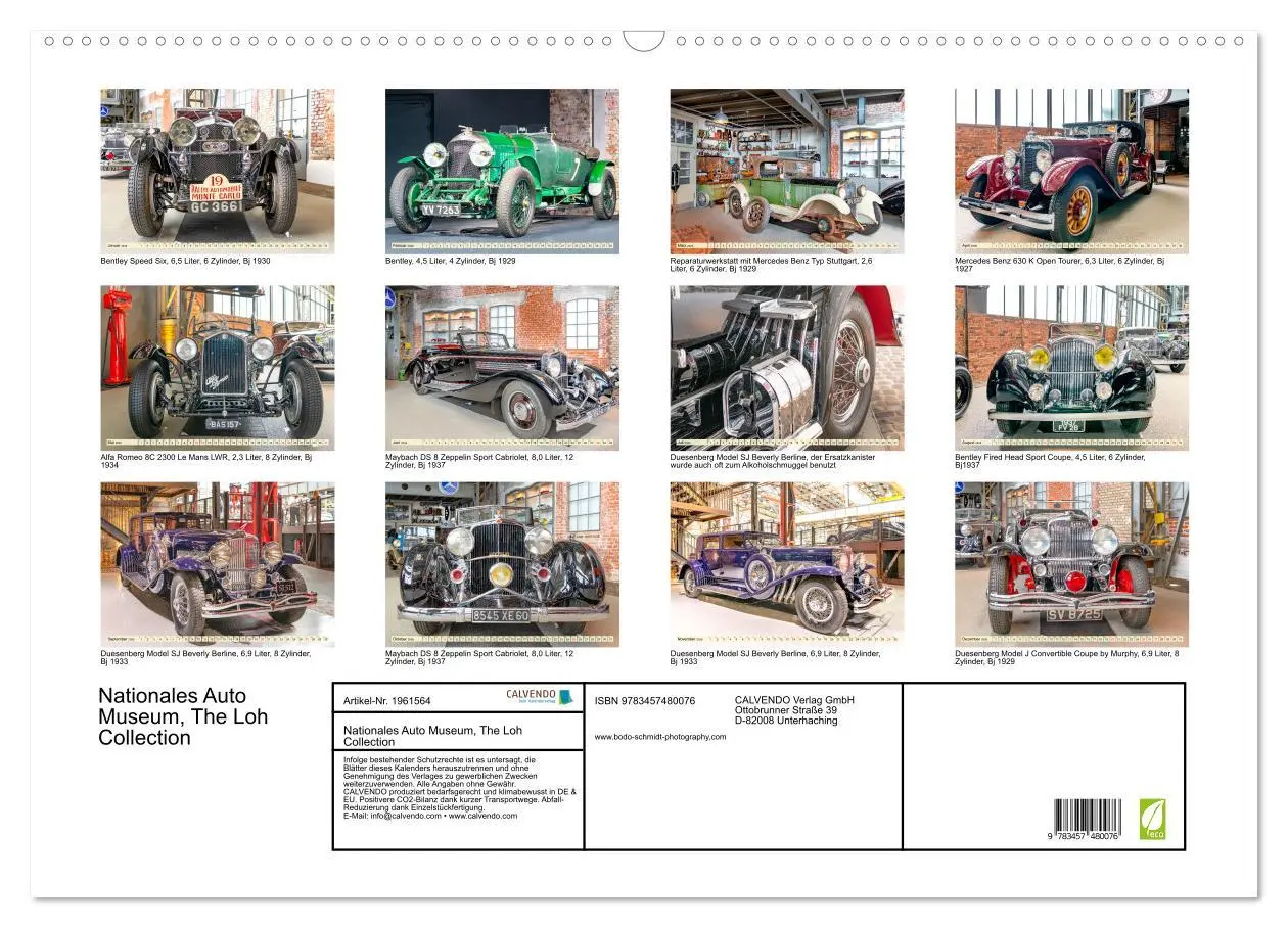Bild: 9783457480076 | Nationales Auto Museum, The Loh Collection (Wandkalender 2026 DIN...