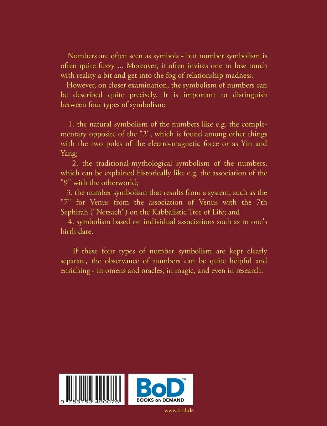 Rückseite: 9783753490076 | Number Symbolism for Beginners | Harry Eilenstein | Taschenbuch | 2021