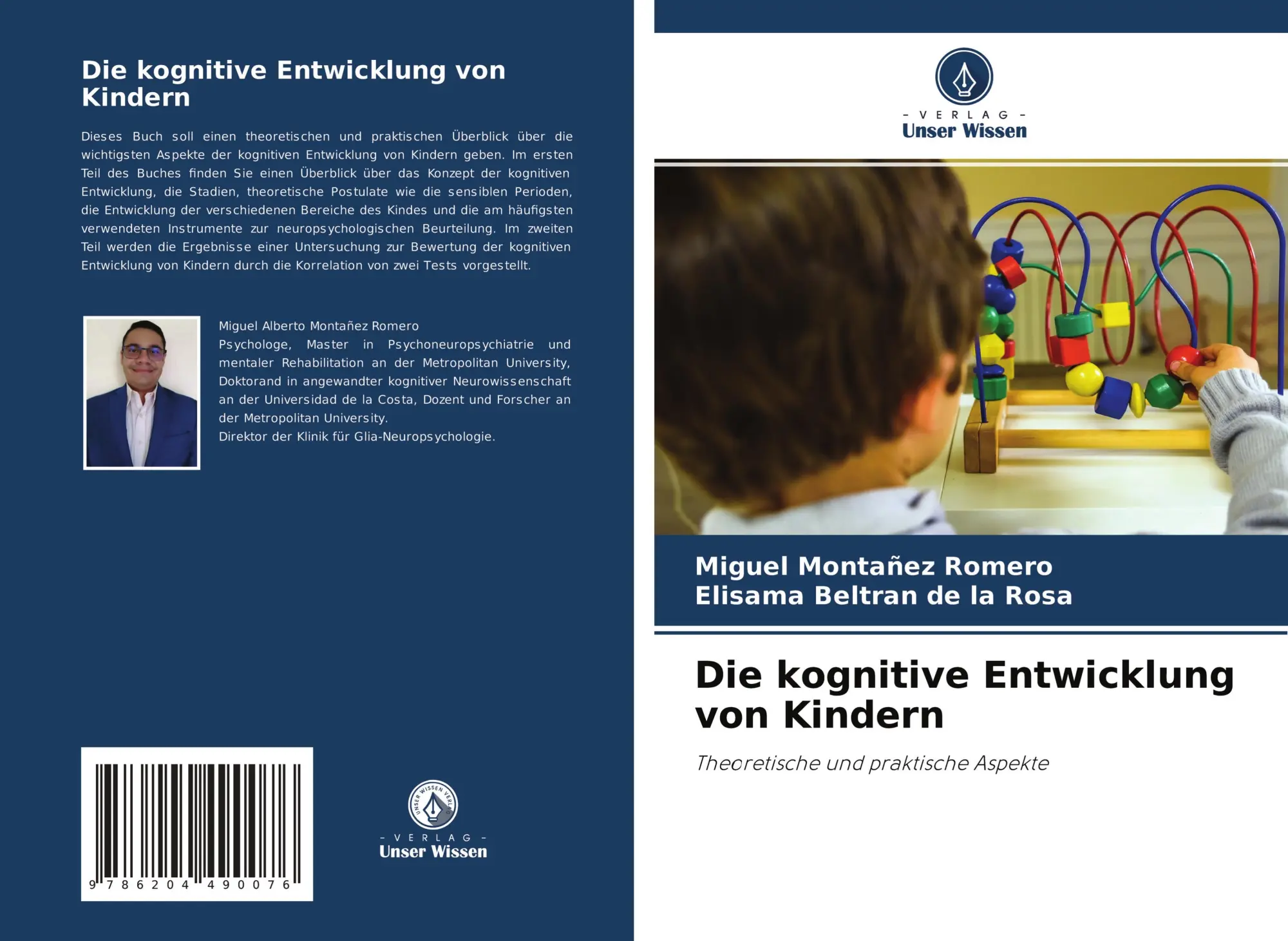 Cover: 9786204490076 | Die kognitive Entwicklung von Kindern | Miguel Montañez Romero (u. a.)