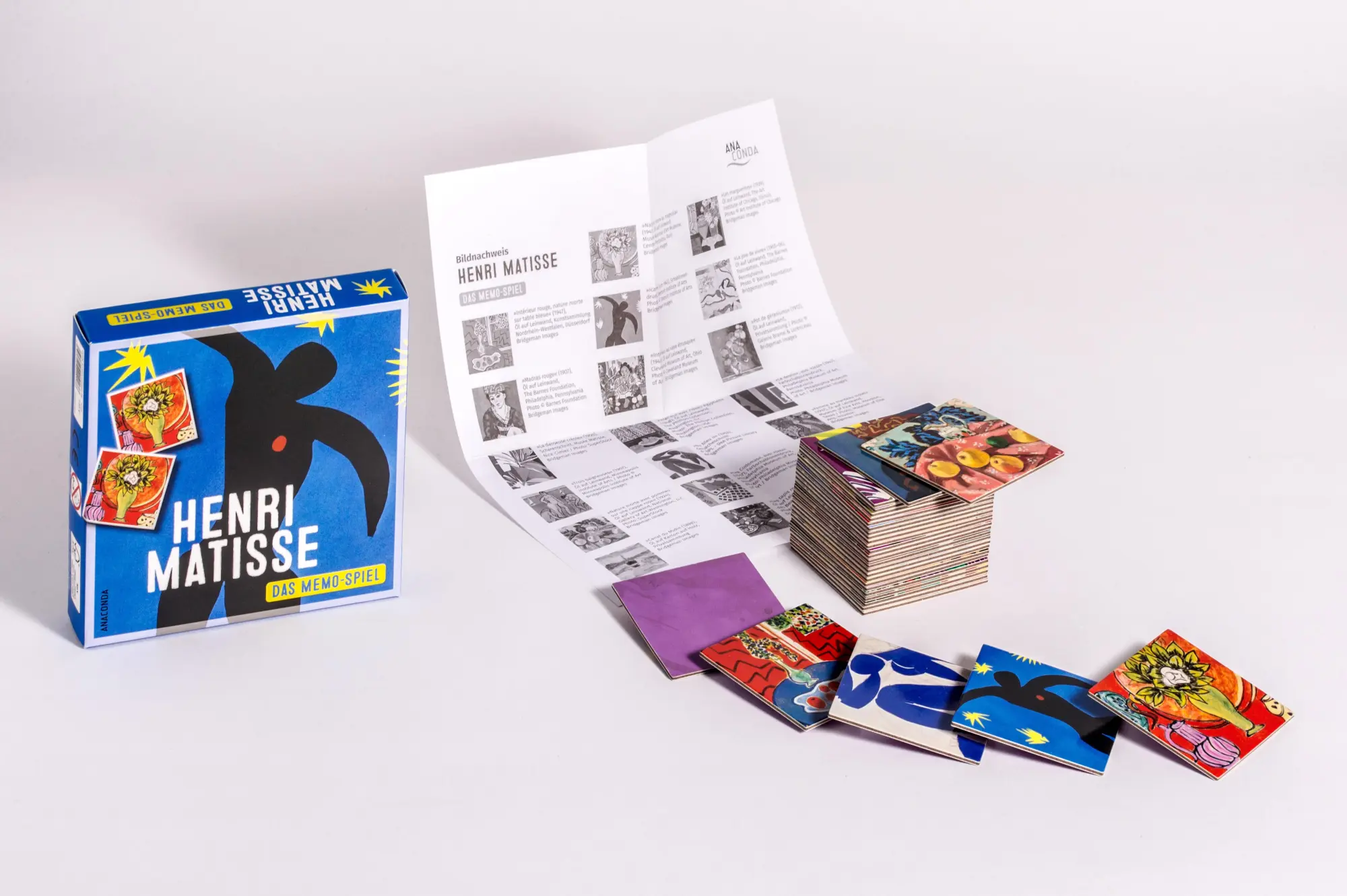 Bild: 4250940200176 | Henri Matisse - Memospiel | Anaconda Verlag | Spiel | 40 S. | Deutsch