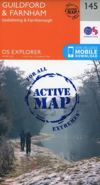 Cover: 9780319470176 | Guildford and Farnham | Ordnance Survey | (Land-)Karte | Englisch