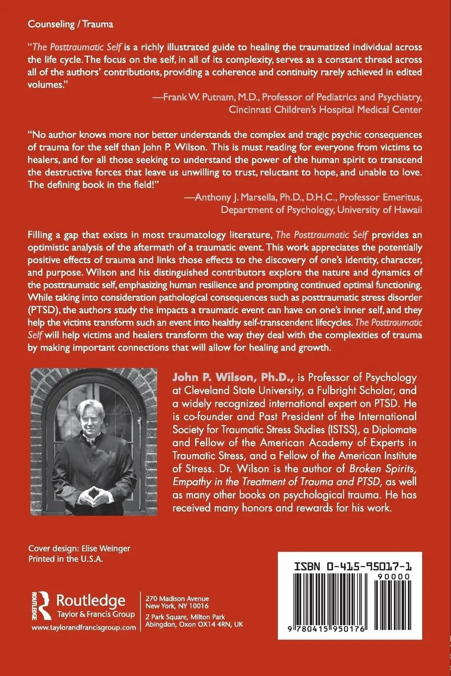 Rückseite: 9780415950176 | The Posttraumatic Self | John P. Wilson | Taschenbuch | Englisch