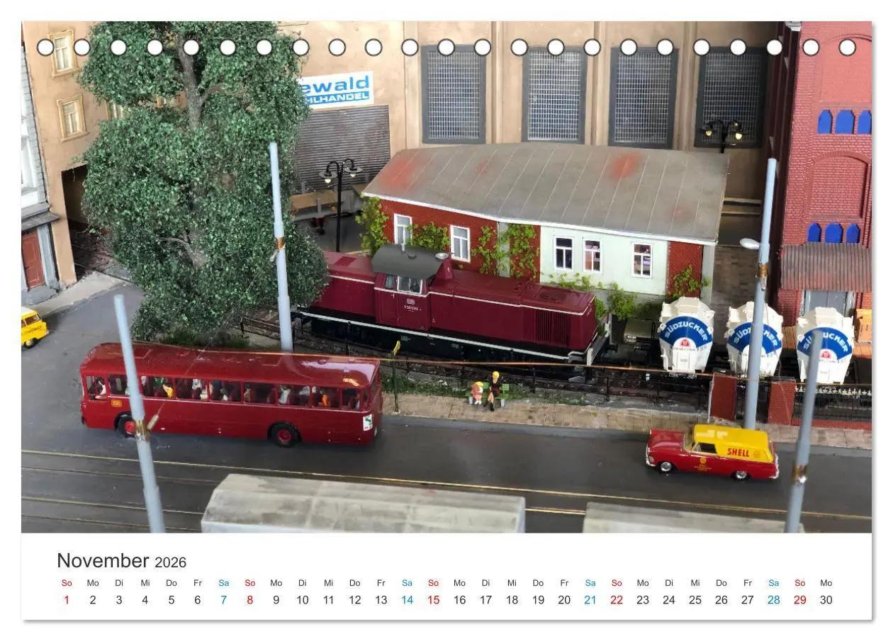 Bild: 9783457470176 | Bahn-Nostalgie im Modell (Tischkalender 2026 DIN A5 quer), CALVENDO...