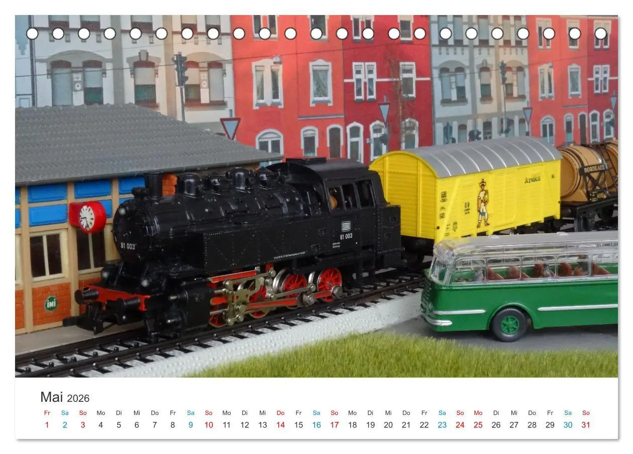 Bild: 9783457470176 | Bahn-Nostalgie im Modell (Tischkalender 2026 DIN A5 quer), CALVENDO...