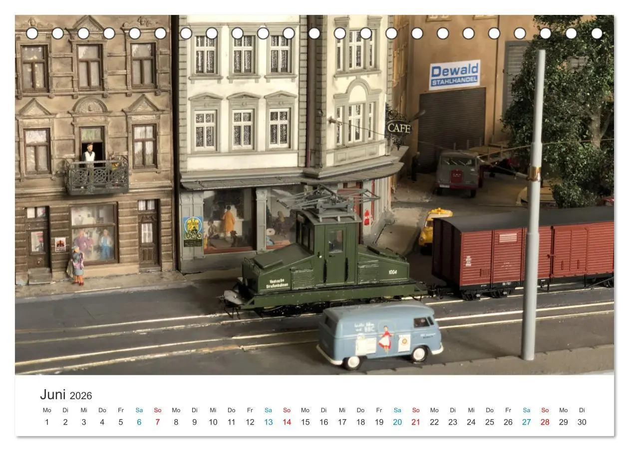 Bild: 9783457470176 | Bahn-Nostalgie im Modell (Tischkalender 2026 DIN A5 quer), CALVENDO...