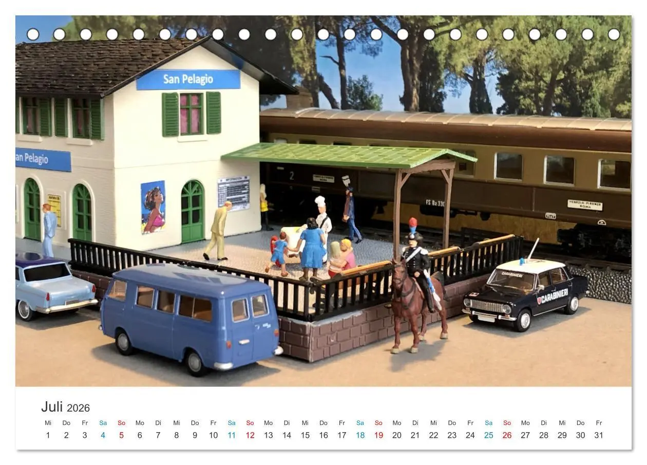Bild: 9783457470176 | Bahn-Nostalgie im Modell (Tischkalender 2026 DIN A5 quer), CALVENDO...