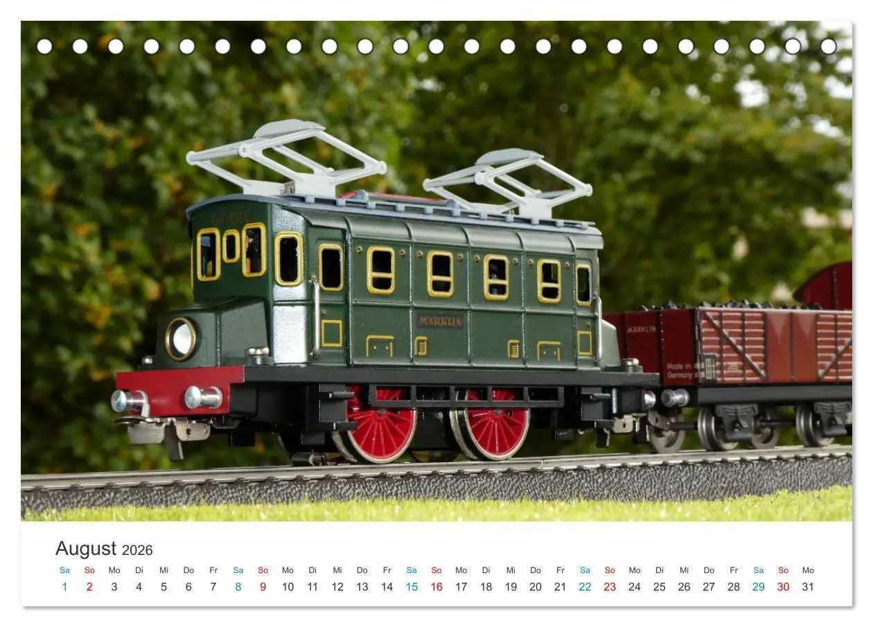Bild: 9783457470176 | Bahn-Nostalgie im Modell (Tischkalender 2026 DIN A5 quer), CALVENDO...