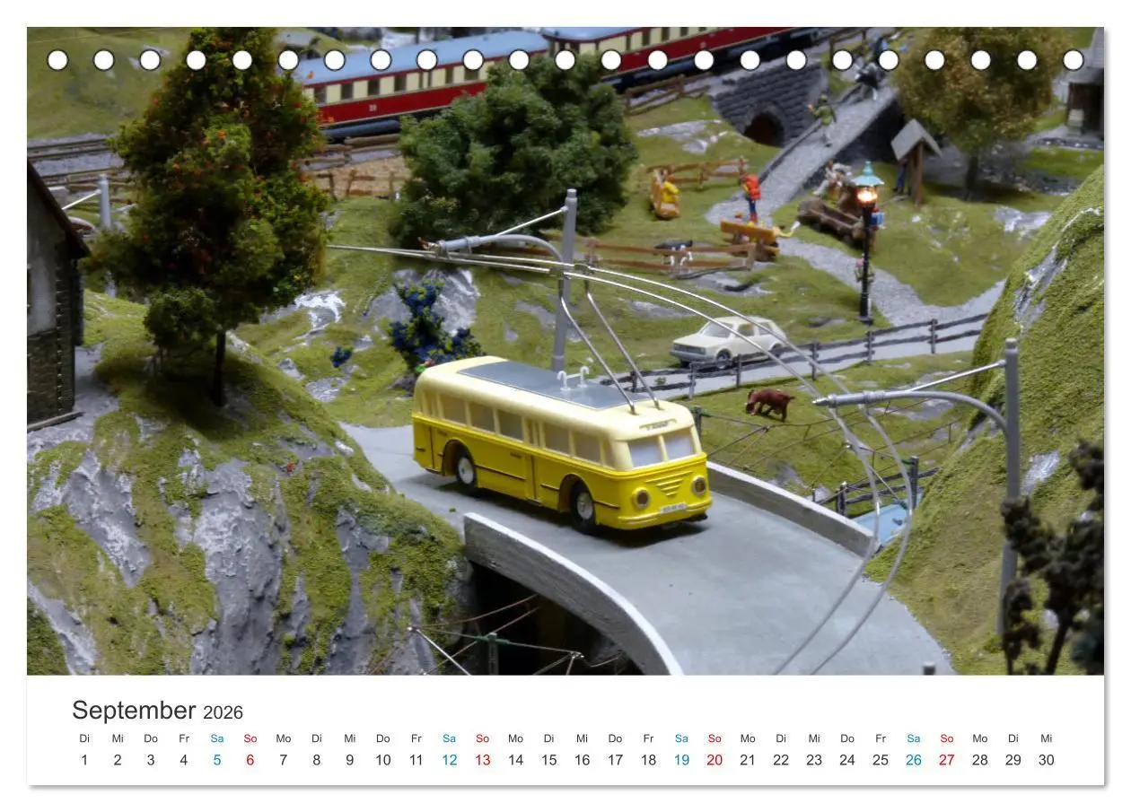 Bild: 9783457470176 | Bahn-Nostalgie im Modell (Tischkalender 2026 DIN A5 quer), CALVENDO...