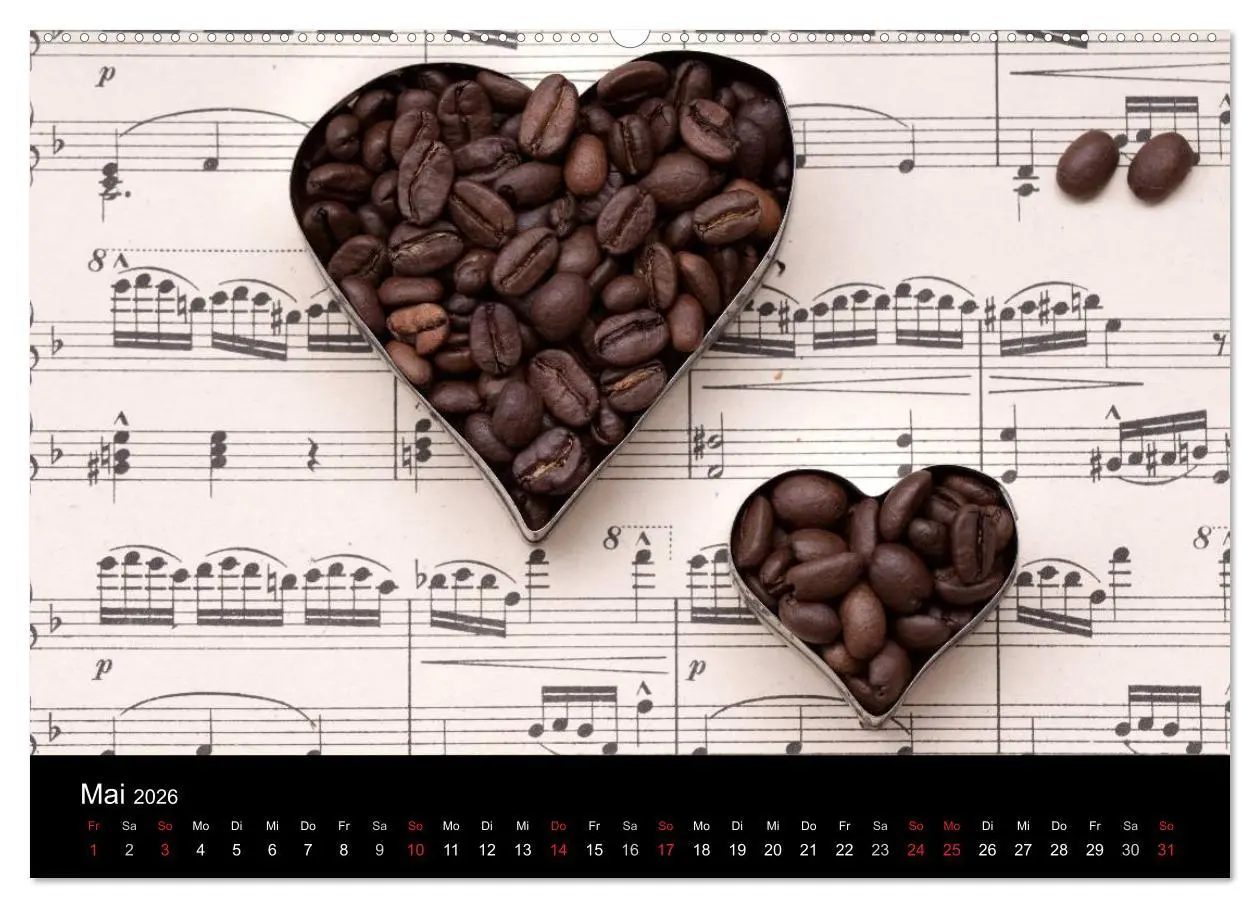 Bild: 9783516180176 | Kaffee &amp; Schokolade (Wandkalender 2026 DIN A2 quer), CALVENDO...