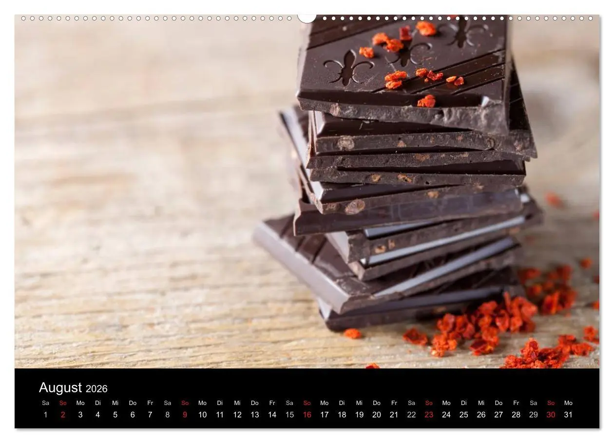 Bild: 9783516180176 | Kaffee &amp; Schokolade (Wandkalender 2026 DIN A2 quer), CALVENDO...