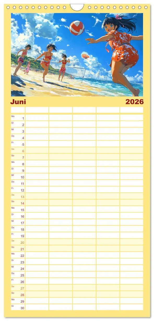 Bild: 9783516490176 | Familienplaner 2026 - Anime Kalender - Charaktere im Slice-of-Life...