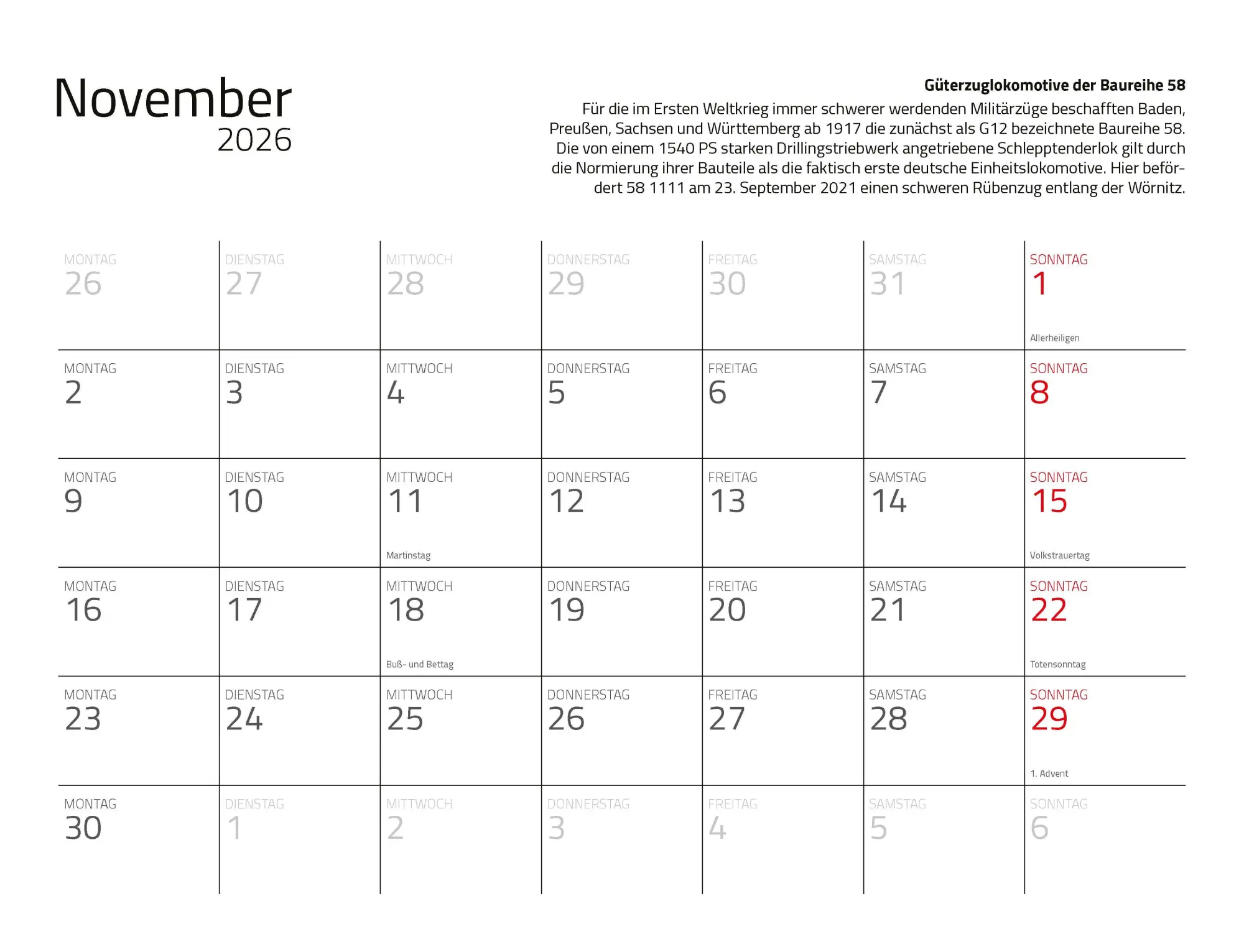 Bild: 9783690190176 | Kalender Dampfloks in Farbe 2026 Eintragkalender | Jörg Hajt | 14 S.
