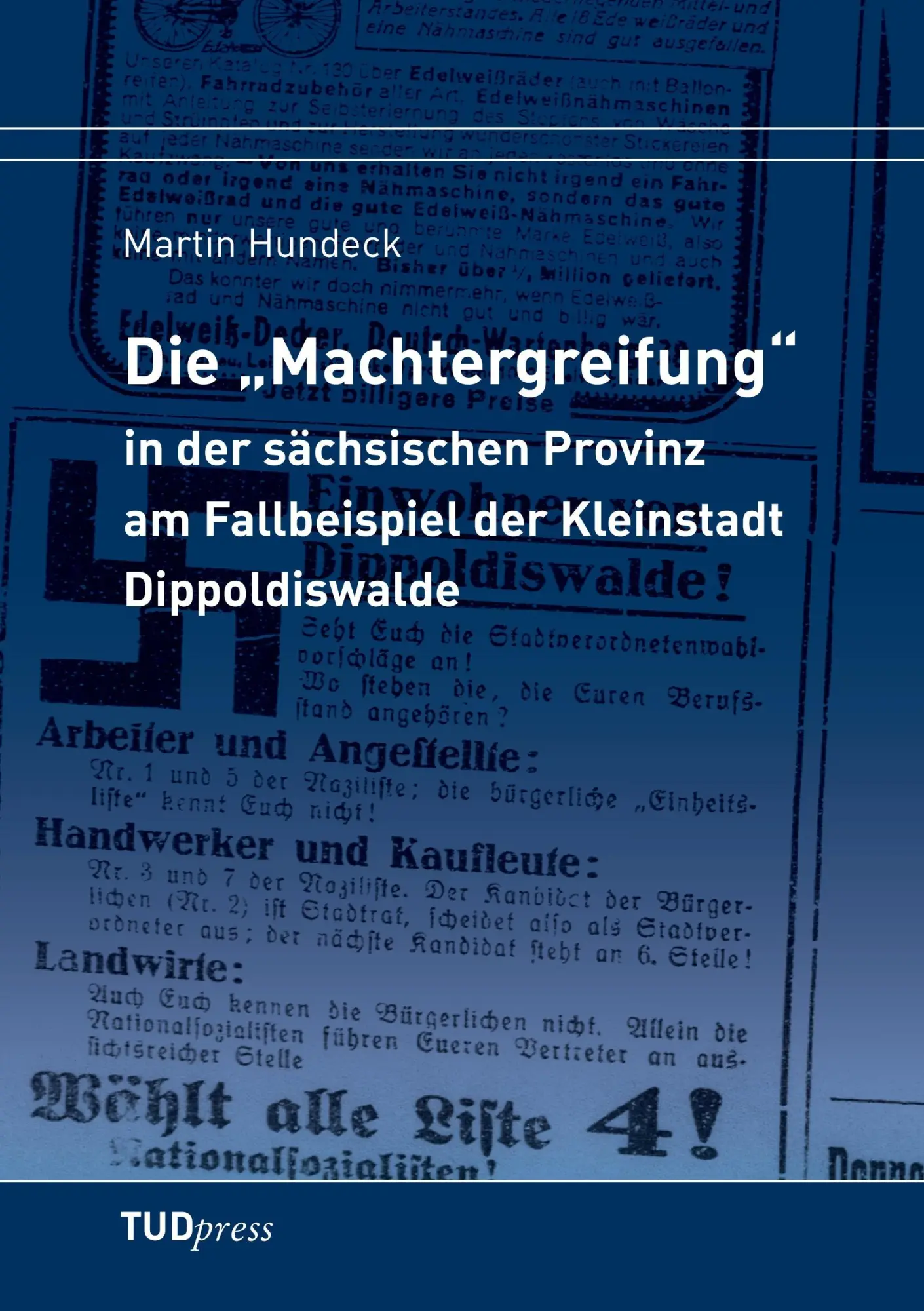 Cover: 9783942710176 | Die "Machtergreifung" in der sächsischen Provinz am Fallbeispiel...