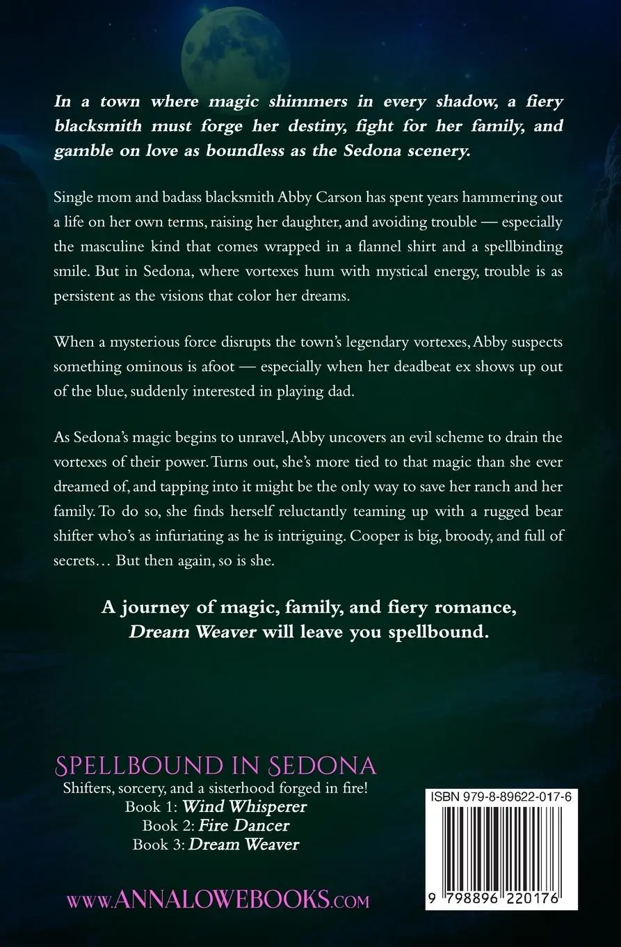 Rückseite: 9798896220176 | Dream Weaver | a Suspenseful Bear/witch Paranormal Romance | Anna Lowe