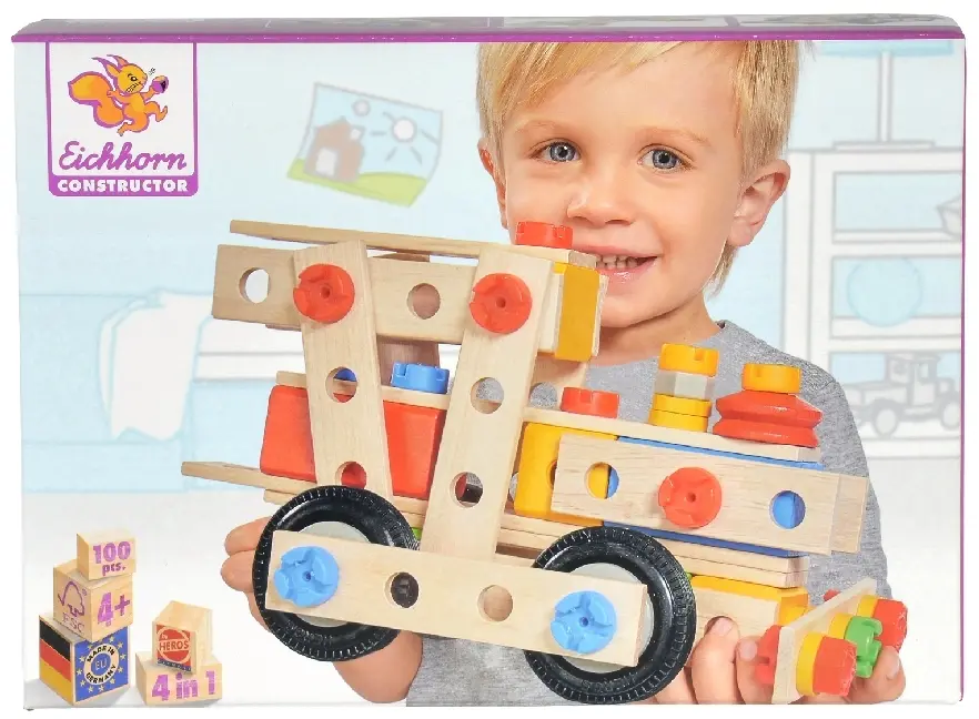 Bild: 4051902390276 | HEROS Constructor, große Lok | Spielzeug | In Schachtel | 100039027