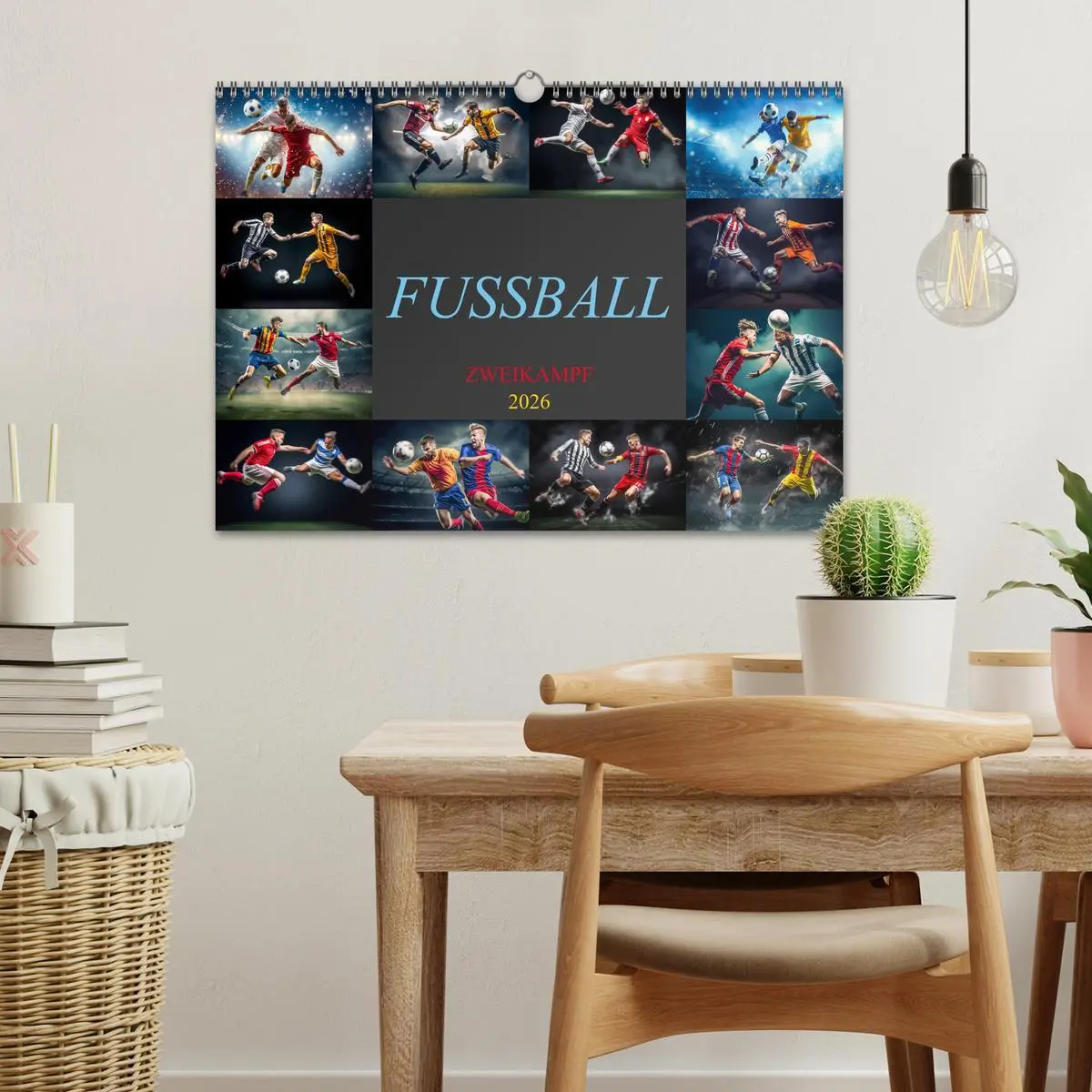 Bild: 9783457460276 | Fussball - Zweikampf (Wandkalender 2026 DIN A3 quer), CALVENDO...