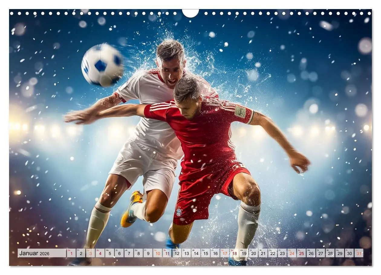 Bild: 9783457460276 | Fussball - Zweikampf (Wandkalender 2026 DIN A3 quer), CALVENDO...