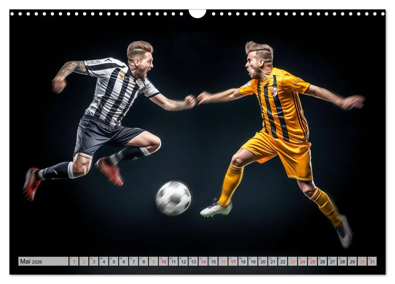 Bild: 9783457460276 | Fussball - Zweikampf (Wandkalender 2026 DIN A3 quer), CALVENDO...
