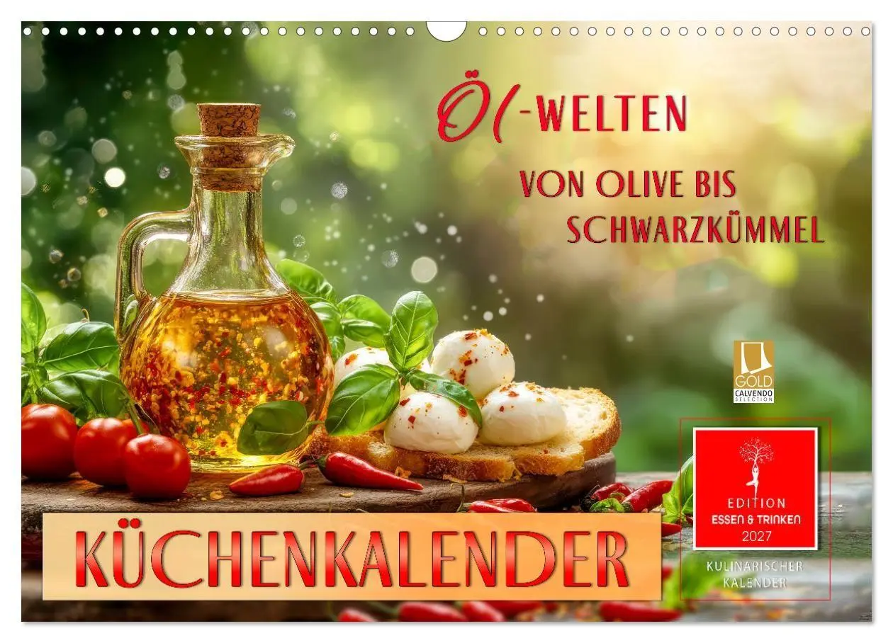Cover: 9783516790276 | Küchenkalender - ÖL-Welten (Wandkalender 2027 DIN A3 quer),...