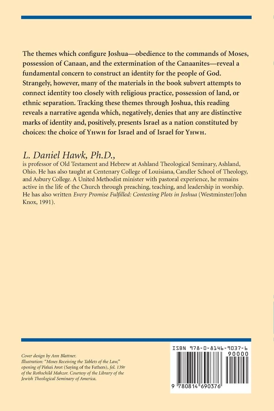 Rückseite: 9780814690376 | Berit Olam | Joshua | L. Daniel Hawk | Taschenbuch | Englisch | 2021