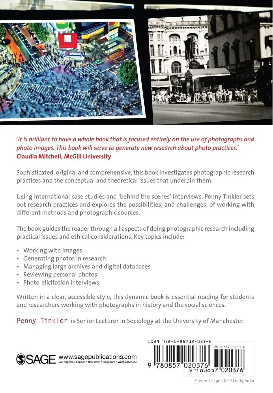 Rückseite: 9780857020376 | Using Photographs in Social and Historical Research | Penny Tinkler