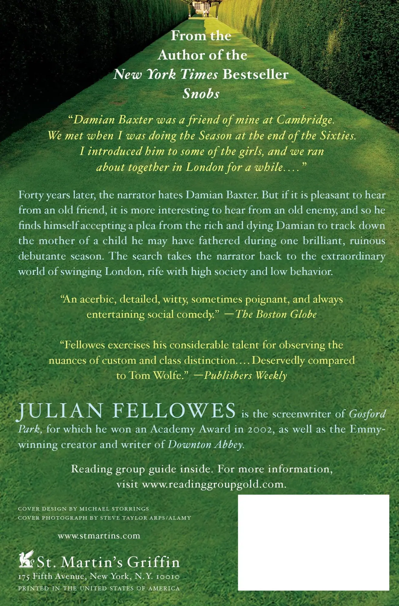 Rückseite: 9781250020376 | Past Imperfect | Julian Fellowes | Taschenbuch | Englisch | 2012
