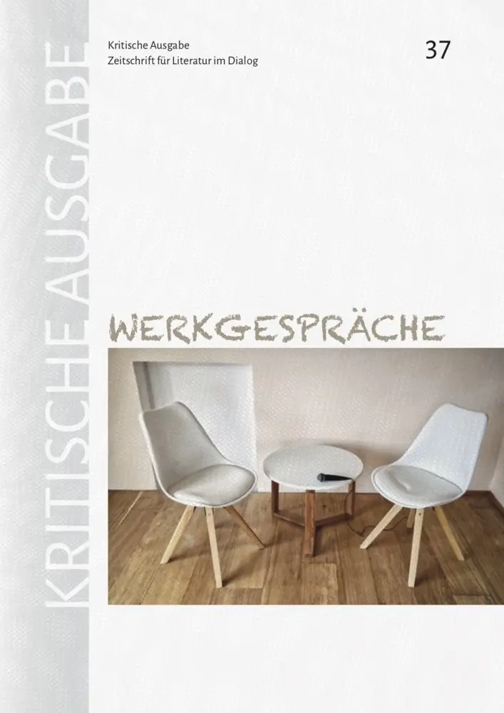 Cover: 9783962420376 | Kritische Ausgabe | Werkgespräche | e.V. | Taschenbuch | 86 S. | 2021
