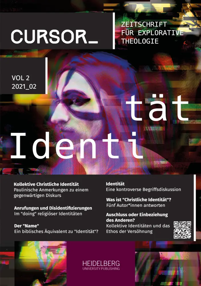 Cover: 9783968220376 | Cursor_ Zeitschrift für Explorative Theologie / Identität | Buch