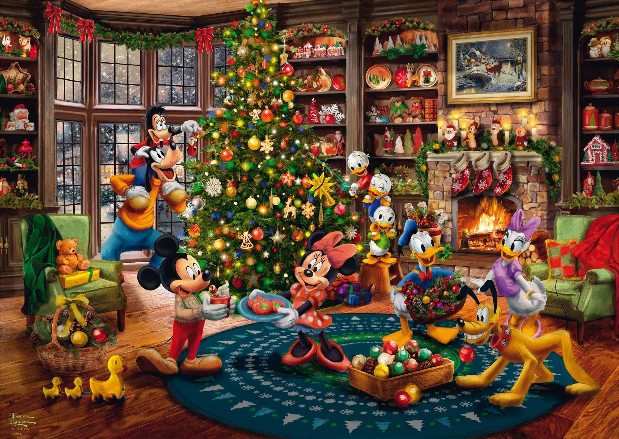 Bild: 4001504580476 | Disney, Mickey &amp; Minnie Trimming The Tree | Spiel | 58047 | Deutsch