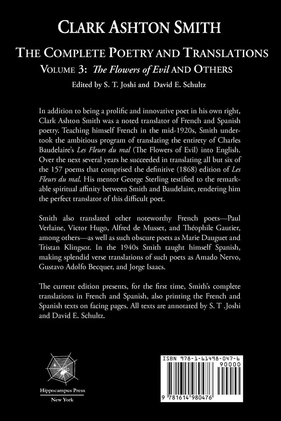 Rückseite: 9781614980476 | The Complete Poetry and Translations Volume 3 | Smith (u. a.) | Buch